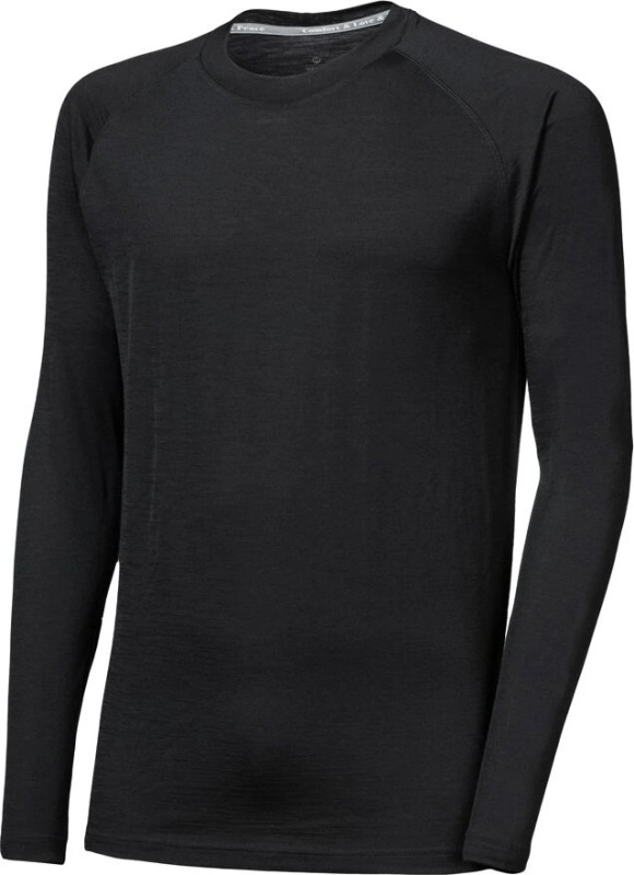 Pánské merino triko SENSOR Active No Logo raglan černé Barva: černá, Velikost: XXXL