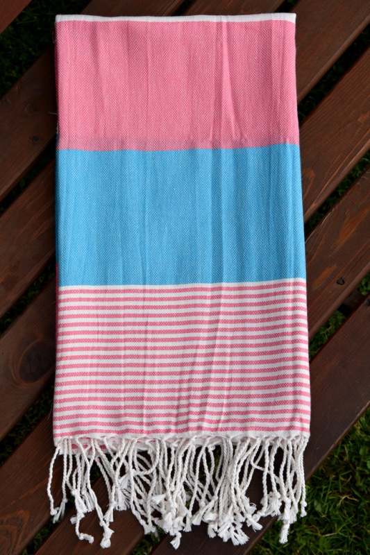 TipTrade s.r.o. Peshtemal osuška Rainbow Růžová