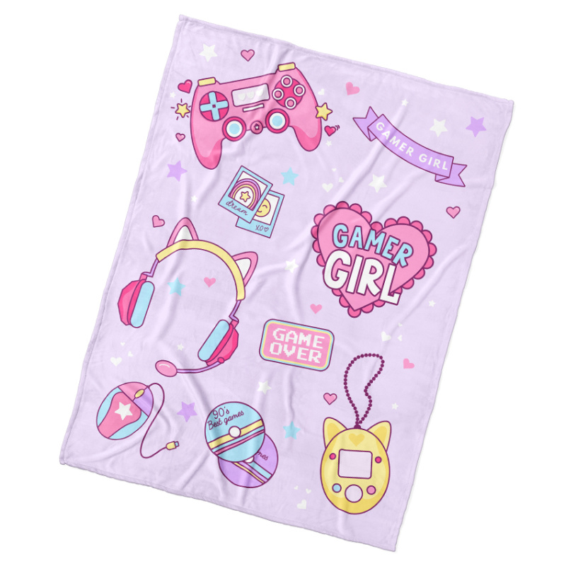 TipTrade s.r.o. Dětská deka Gamer Girl 130x170 cm