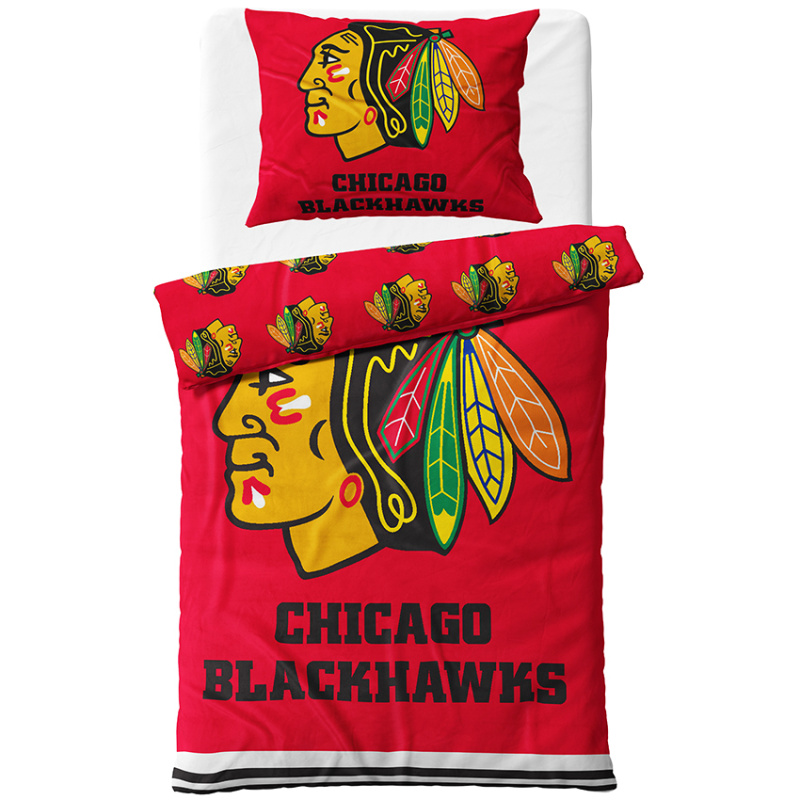 TipTrade s.r.o. Mikroplyšové povlečení NHL Chicago Blackhawks