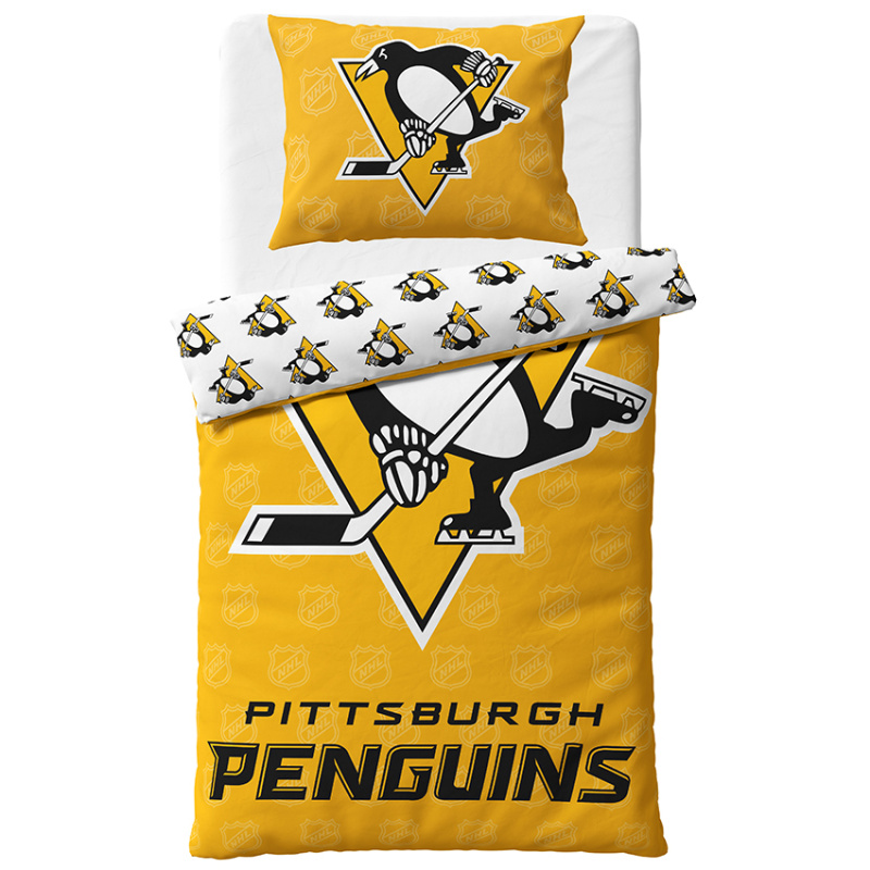 TipTrade s.r.o. Hokejové povlečení NHL Pittsburgh Penguins Shields Varianta: Velikost: 140x200 + 70x90 cm