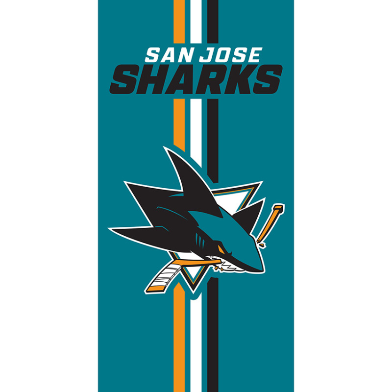 TipTrade s.r.o. Froté osuška NHL San Jose Sharks Prestige 70x140 cm