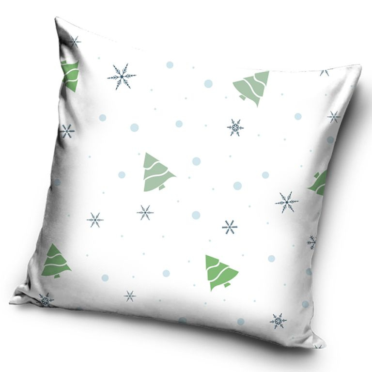 Vánoční polštářek - Bílé Vánoce