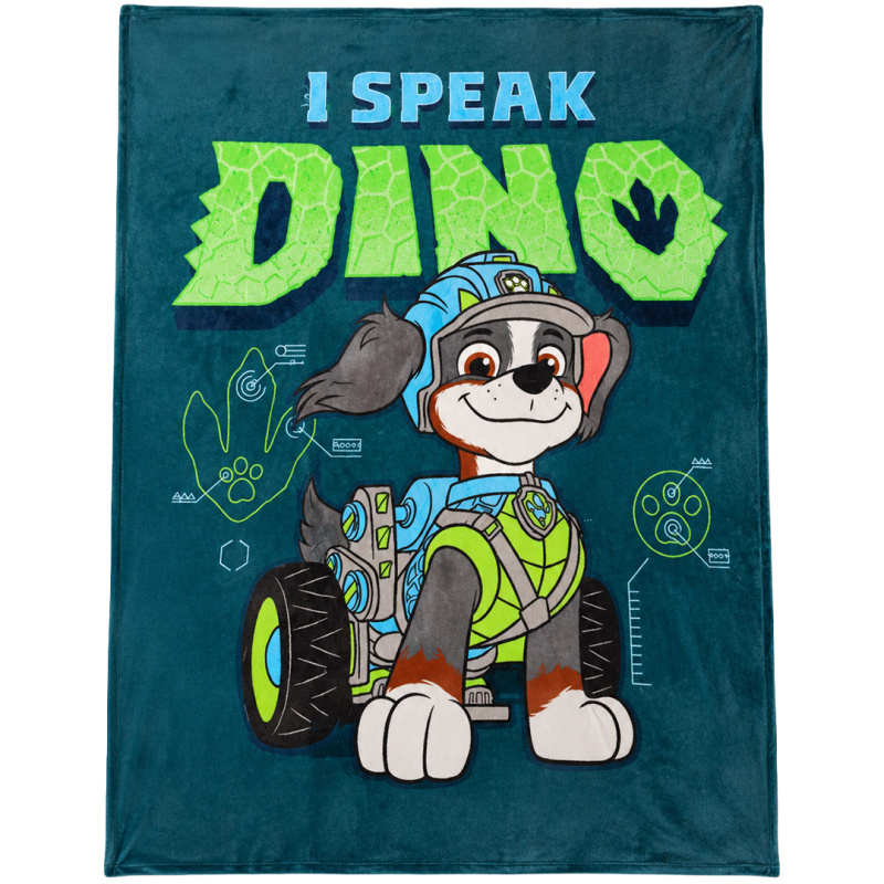 Carbotex Dětská deka Tlapková Patrola Můj Kamarád Dino 130x170 cm