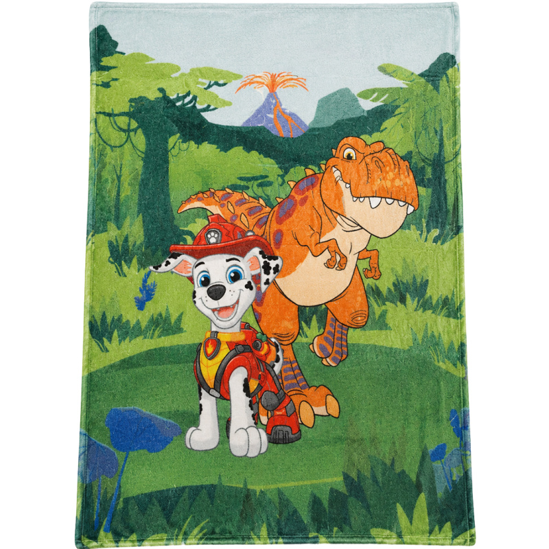 Carbotex Dětská deka Tlapková Patrola Marshall a Dinosaurus 130x170 cm