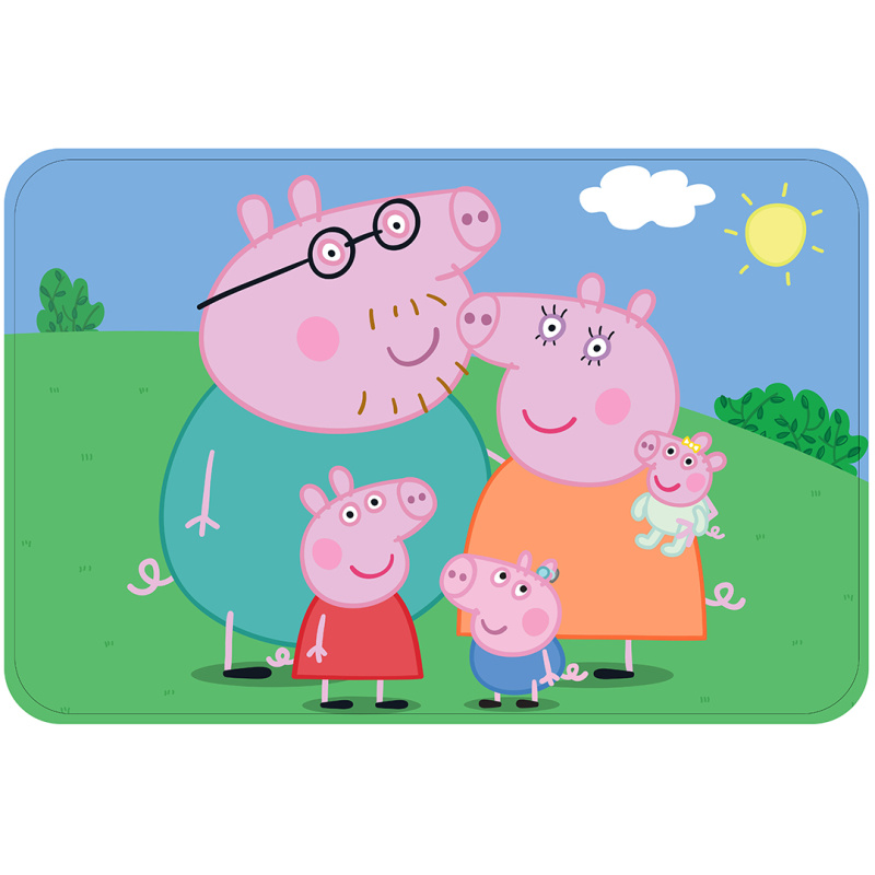 Carbotex Dětská koupelnová předložka Prasátko Peppa Rodinka