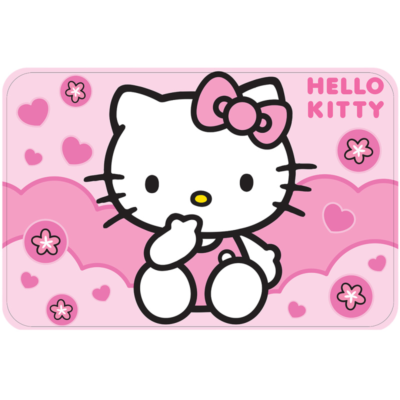 Carbotex Dětská koupelnová předložka Hello Kitty Růžová