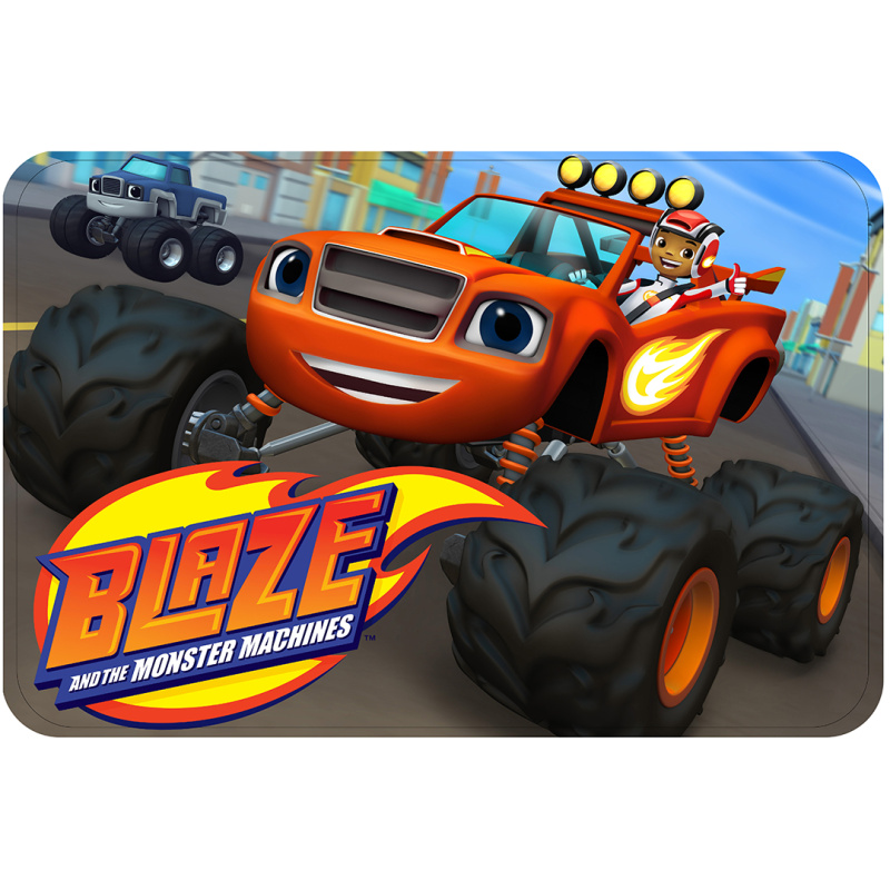 Carbotex Dětská koupelnová předložka Plamínek a Čtyřkoláci Monster Truck