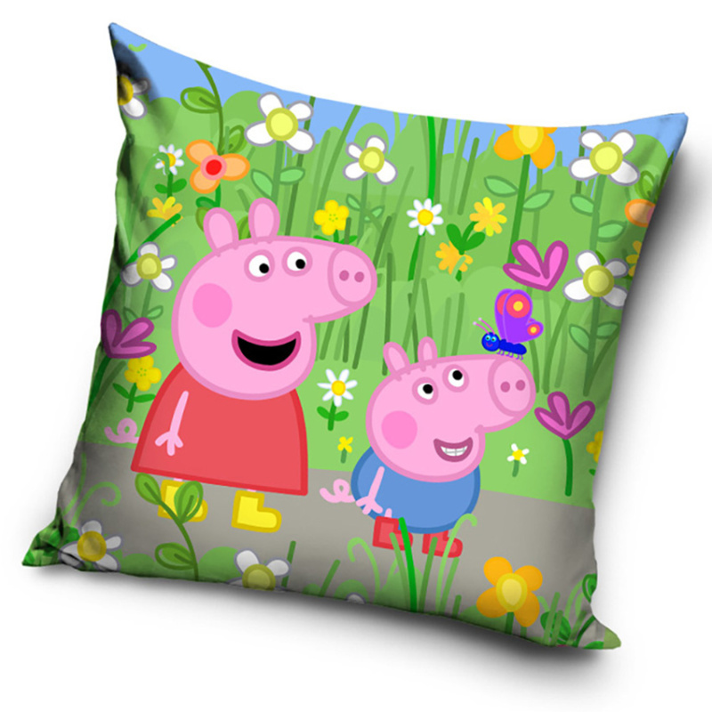 Carbotex Dětský povlak na polštářek Prasátko Pepina Rozkvetlá Zahrada
