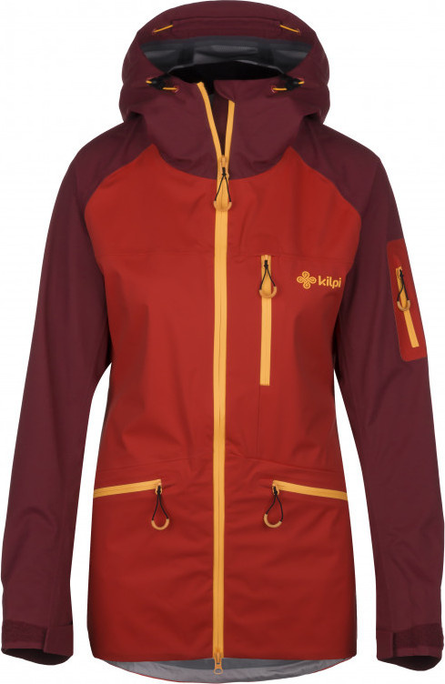 Dámská outdoorová bunda KILPI Nalau-w červená Velikost: 34