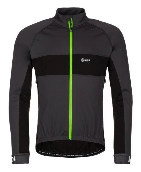 Pánská cyklistická bunda KILPI Orlandi-m tmavě šedá Velikost: XS