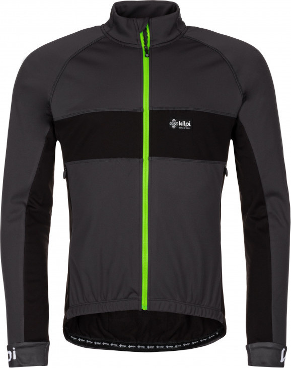 Pánská cyklistická bunda KILPI Orlandi-m tmavě šedá Velikost: S