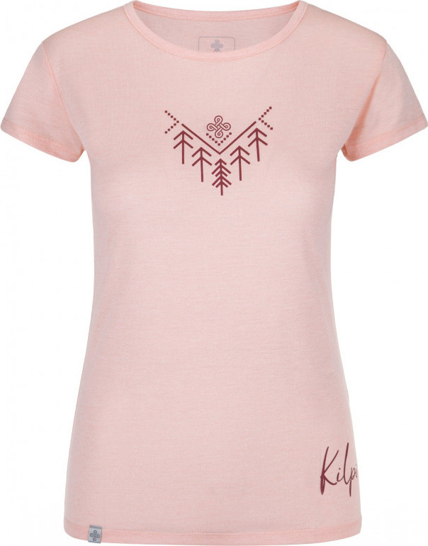 Dámské tričko KILPI Garove-w světle růžová Velikost: 34