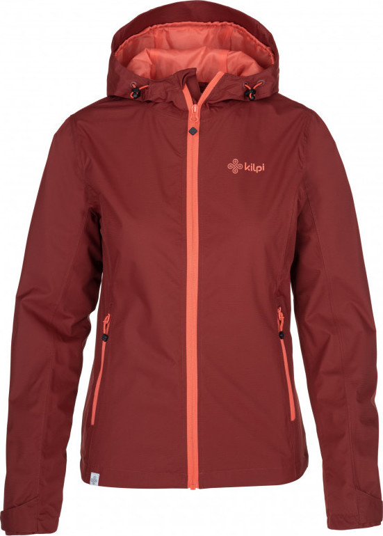 Dámská outdoorová bunda KILPI Orleti-w tmavě červená Velikost: 34