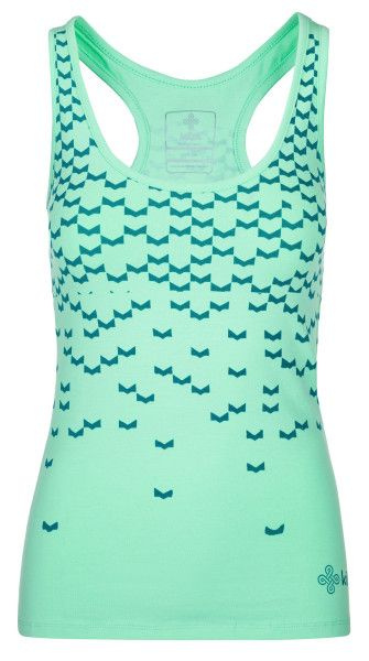 Dámské tílko KILPI Leaves-w tyrkysová Velikost: 34