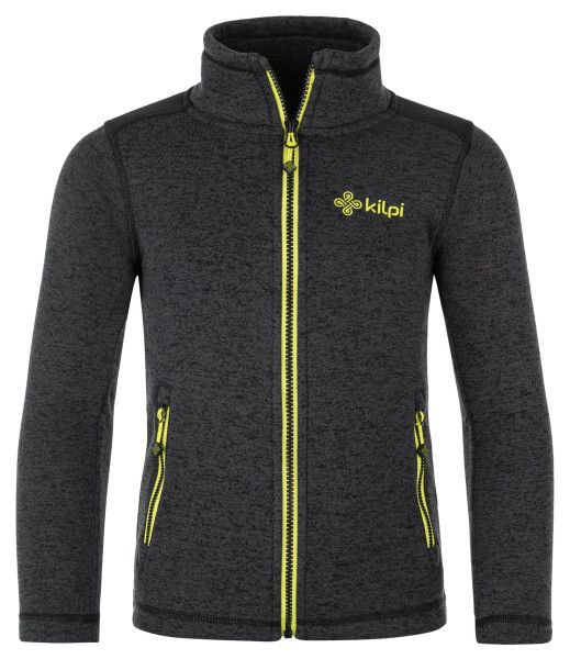 Chlapecký celorozepínací svetr KILPI Regin-jb tmavě šedá Velikost: 86