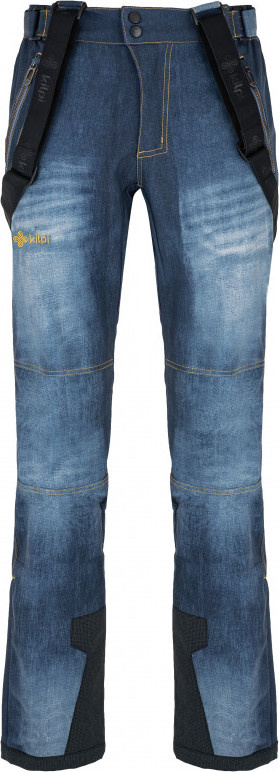 Pánské softshellové lyžařské kalhoty KILPI Jeanso-m tmavě modrá Velikost: XL