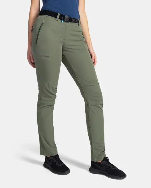 Dámské outdoorové kalhoty KILPI Belvela-w khaki Velikost: 36 Short