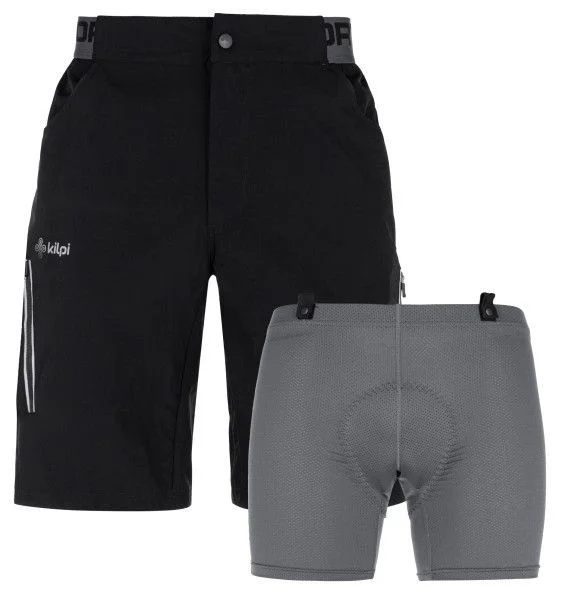Cyklistické kraťasy KILPI Trackee černé Velikost: XS