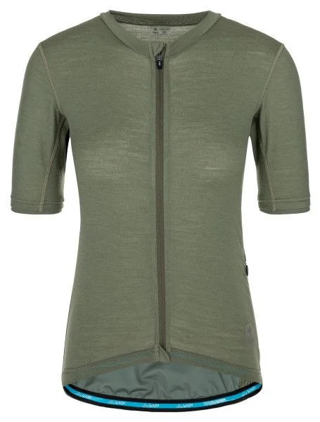 Dámský cyklistický dres KILPI Mearil-w khaki Velikost: 42