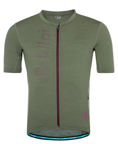 Pánský cyklistický dres KILPI Petrana-m khaki Velikost: 3XL