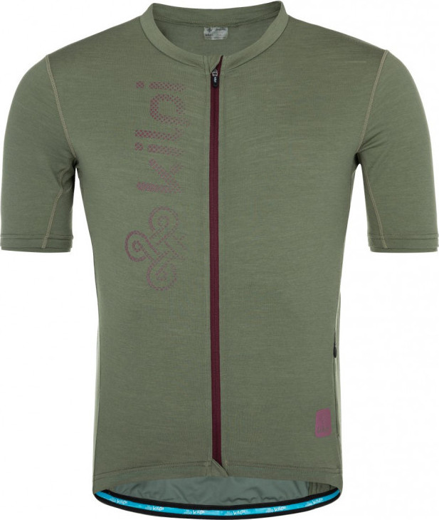 Pánský cyklistický dres KILPI Petrana-m khaki Velikost: 3XL
