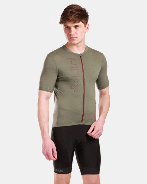 Pánský cyklistický dres KILPI Petrana-m khaki Velikost: XS