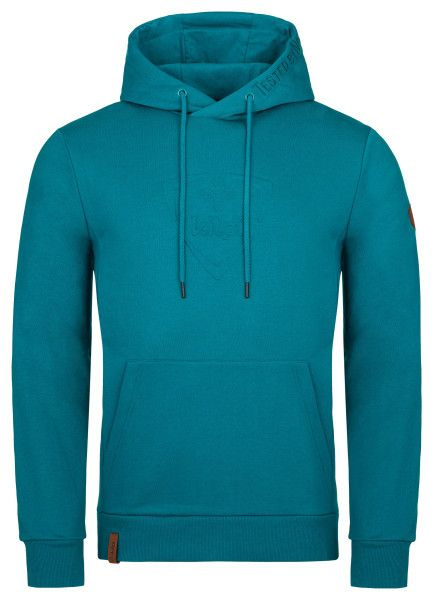 Pánská bavlněná mikina KILPI Odisea tyrkysová Velikost: 3XL