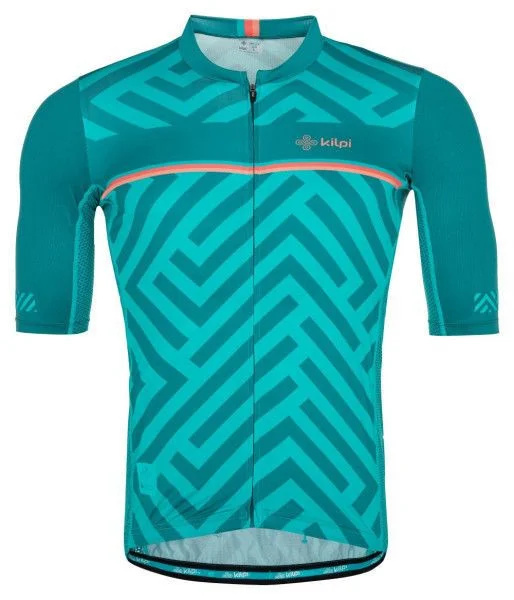 Pánský cyklistický dres KILPI Tino tyrkysový Velikost: M