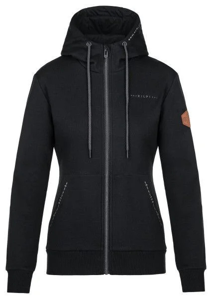 Dámská bavlněná mikina KILPI Erry černá Velikost: 34
