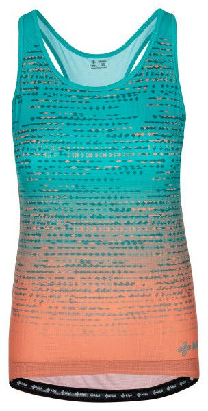 Dámský cyklistický top KILPI Vai-w tyrkysová Velikost: 34