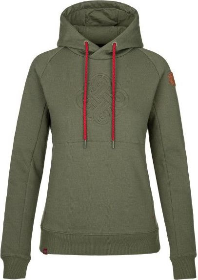 Dámská bavlněná mikina KILPI Sohey khaki Velikost: 38