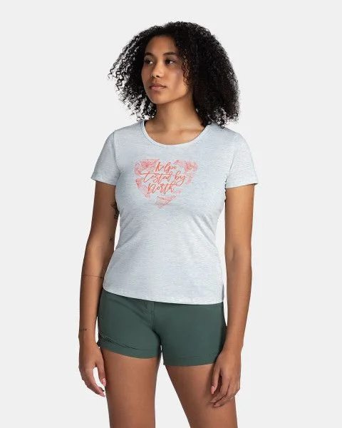 Dámské outdoorové tričko KILPI Garove-w světle šedá Velikost: 34