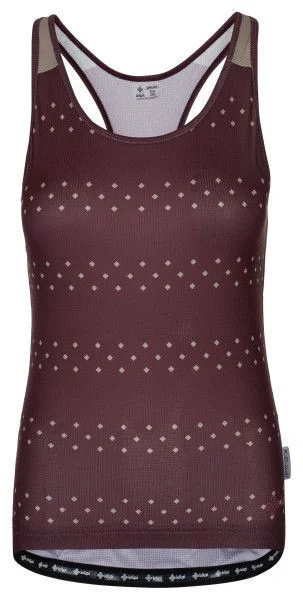 Dámský cyklistický top KILPI Vai-w tmavě červená Velikost: 38