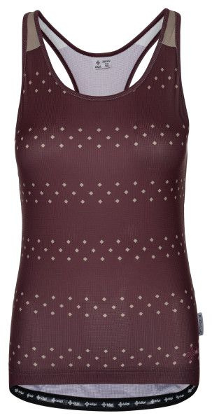 Dámský cyklistický top KILPI Vai-w tmavě červená Velikost: 46