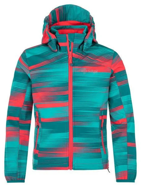 Dívčí softshellová bunda KILPI Ravia tyrkysová Velikost: 110