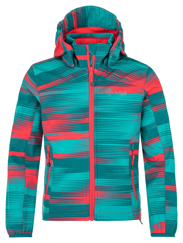 Dívčí softshellová bunda KILPI Ravia tyrkysová Velikost: 86