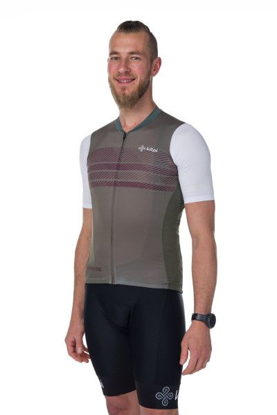 Pánský cyklistický dres KILPI Alvi šedý Velikost: S