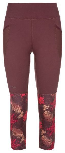Dámské 3/4 legíny KILPI Solas-w tmavě červená Velikost: 36