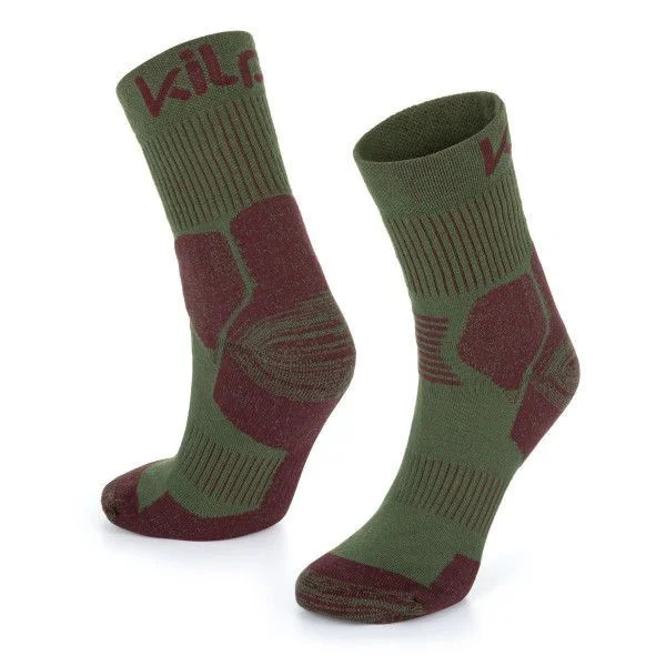 Unisex běžecké ponožky KILPI Ultra khaki Velikost: 35