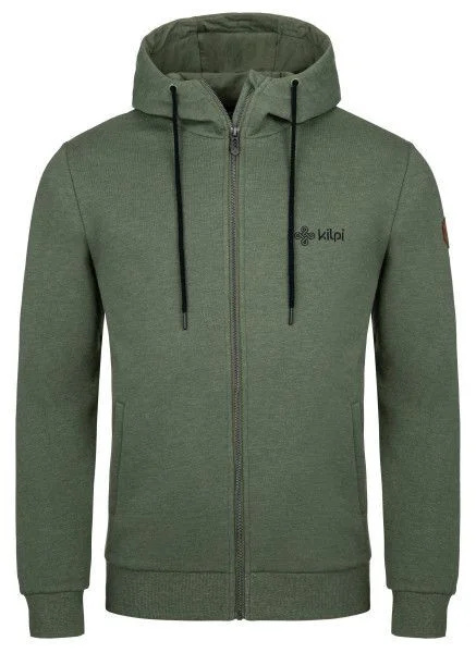 Pánská bavlněná mikina KILPI Leines khaki Velikost: XS