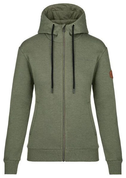 Dámská bavlněná mikina KILPI Leines khaki Velikost: 46