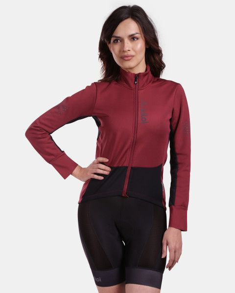 Dámská softshellová bunda KILPI Velover tmavě červená Velikost: 38