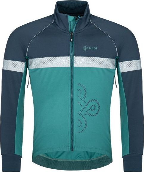 Pánská softshellová bunda KILPI Nereto cyklistická tmavě zelená Velikost: XL