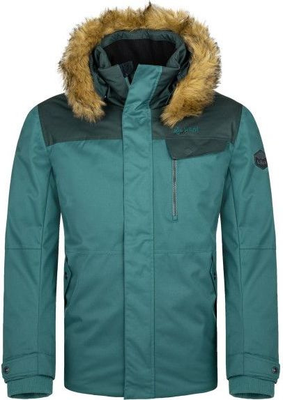 Pánská zimní bunda KILPI Alpha tmavě zelená Velikost: 3XL