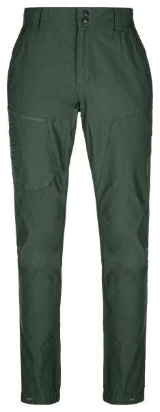 Pánské outdoorové kalhoty KILPI Jasper tmavě zelené Velikost: M