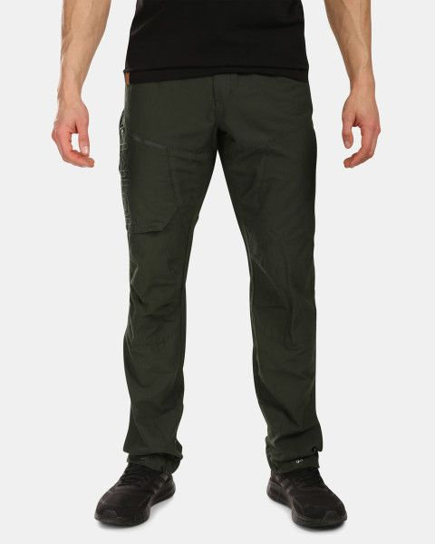 Pánské outdoorové kalhoty KILPI Jasper tmavě zelené Velikost: M
