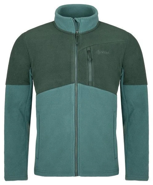 Pánská fleecová mikina KILPI Glander tmavě zelená Velikost: XS