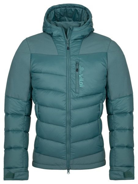 Pánská péřová bunda KILPI Guus tmavě zelená Velikost: S