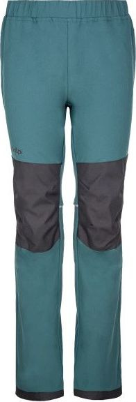 Dětské softshellové kalhoty KILPI Rizo tmavě zelené Velikost: 152